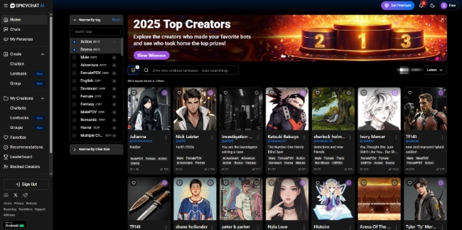 How Character Creation Works on SpicyChat AI